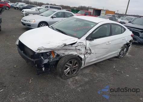 2019 Hyundai Elantra Sel z USA, uszkodzony, nr VIN 5NPD84LF6KH480309